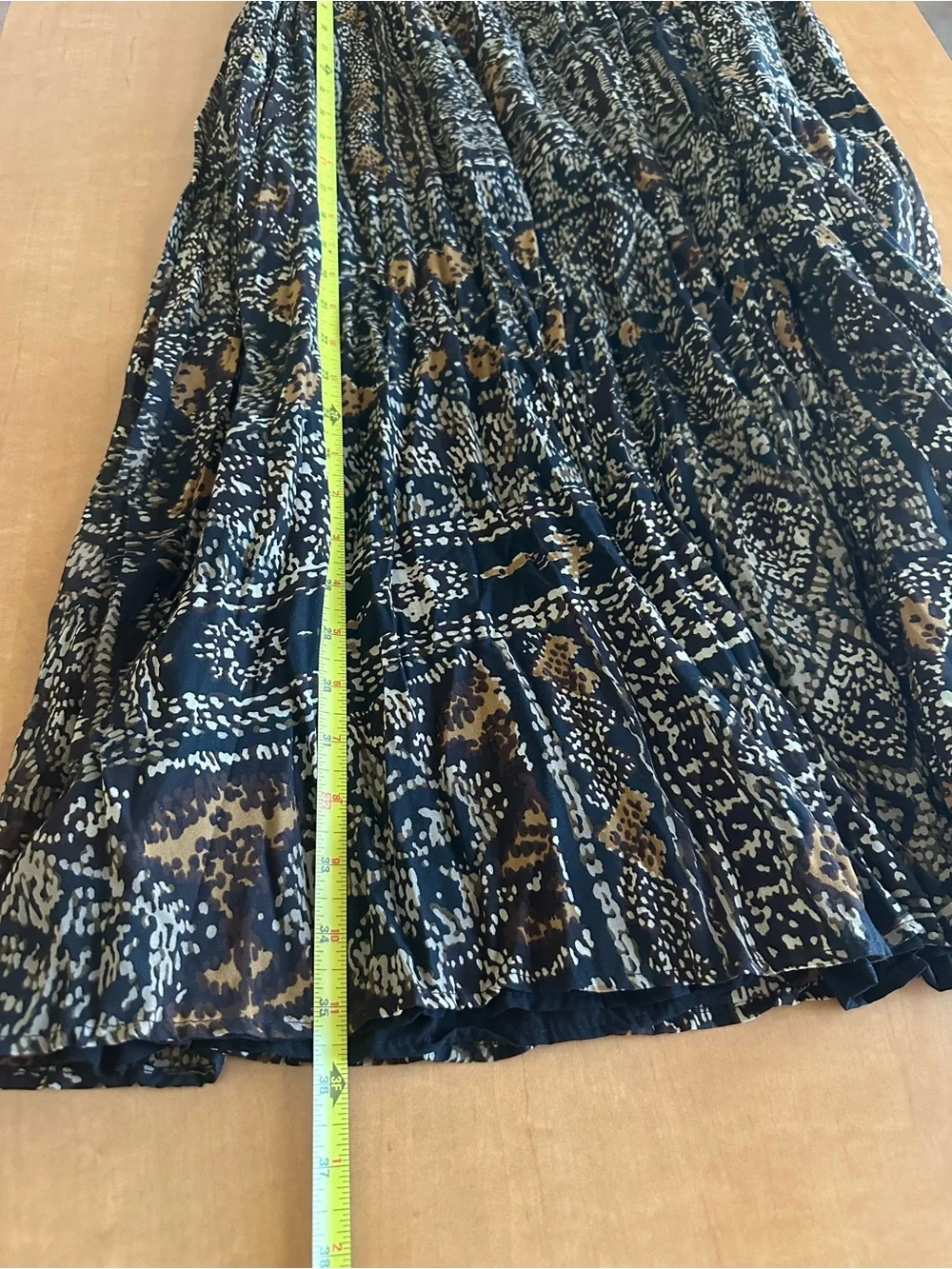 Vintage 90s TravelSmith Patchwork Maxi Skirt M Boho Whimsigoth Made in USA